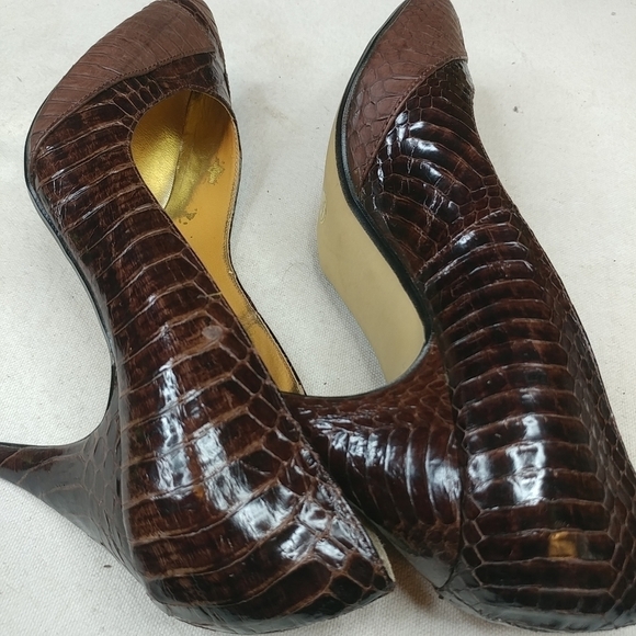 J.Renee High Heeled Shoes Brown Dress Size 5 1/2M - Picture 3 of 7